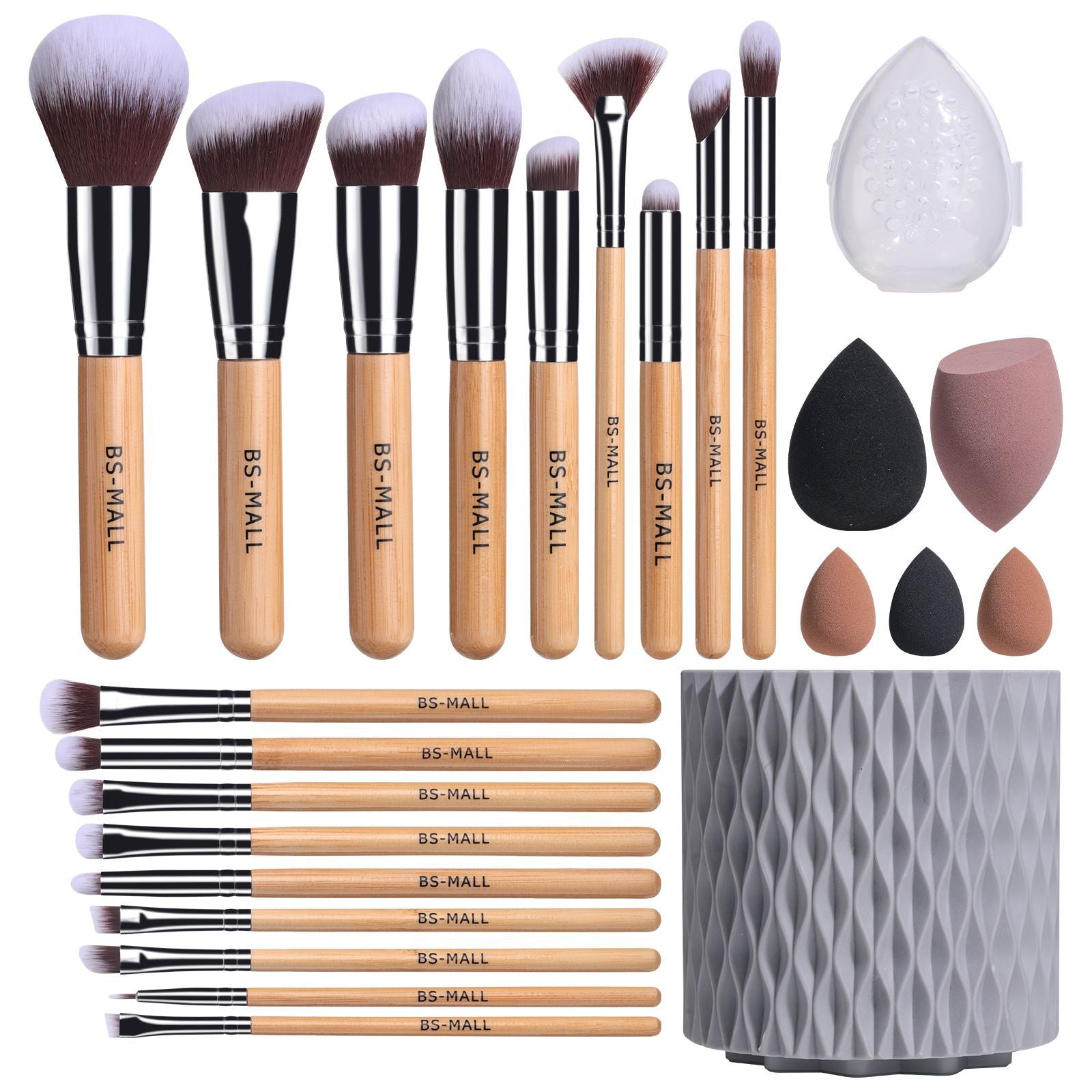 Transform Your Makeup Routine with the 18-Piece Rotating Makeup Brush Set
